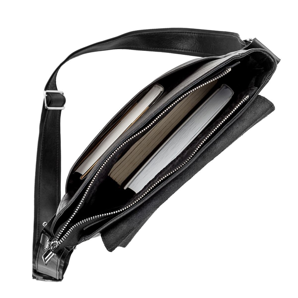 Сумка Shvigel Шкіряна Чорна (11079) - зображення 6