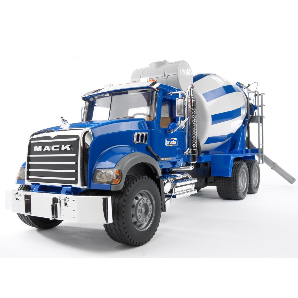 Спецтехніка Bruder бетоновіз Bruder Mack Granite М1:16 Сині (02814) - зображення 1