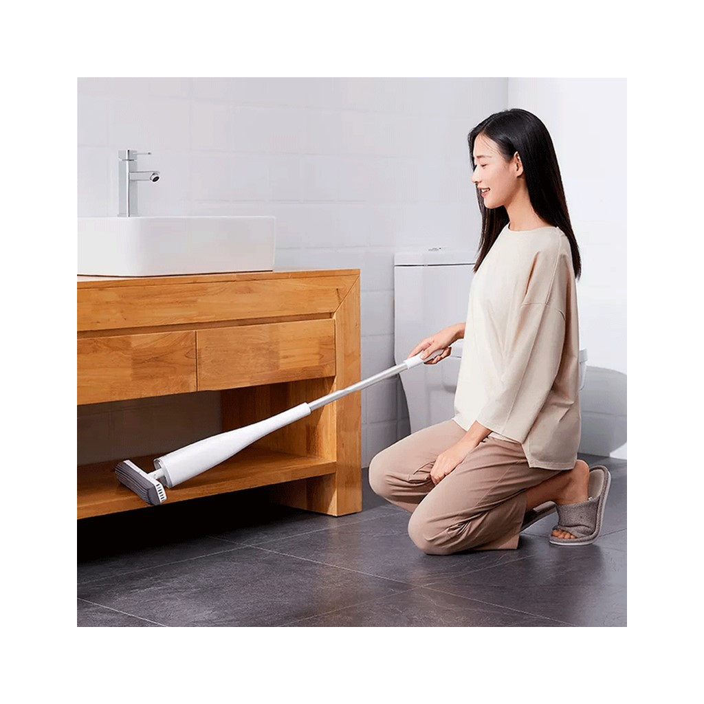 Швабра Xiaomi Blue Fish Sponge Mop White Для сухого та вологого прибирання (PU03A) - зображення 6