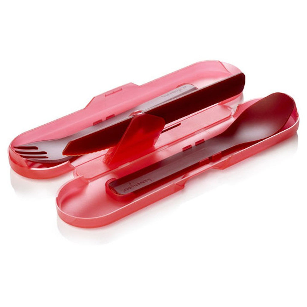 Набір туристичного посуду Humangear GoBites Trio red (022.0082) - зображення 1