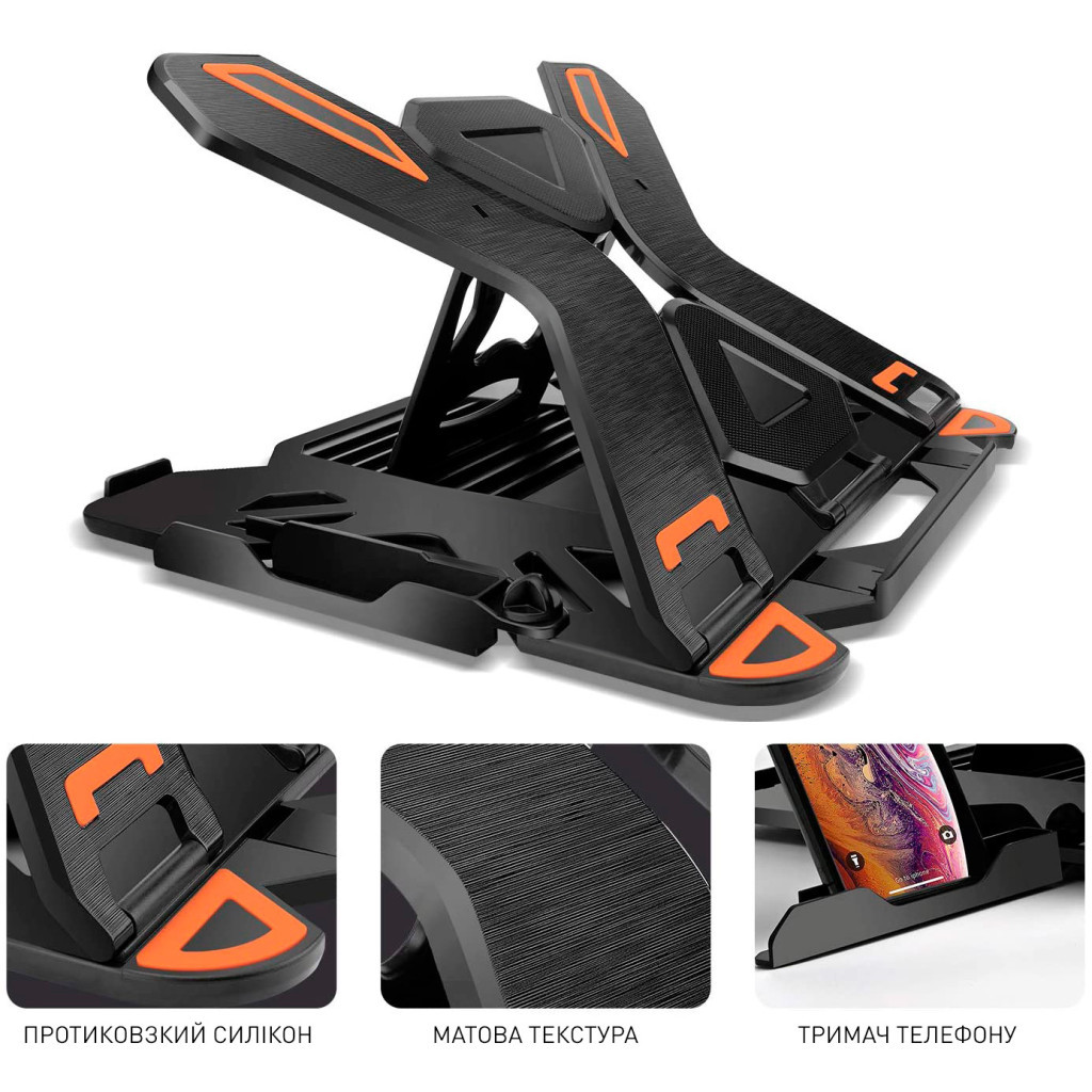 Підставка до ноутбука DYXON FIX 1 Black (DXNLSF1B) - зображення 7