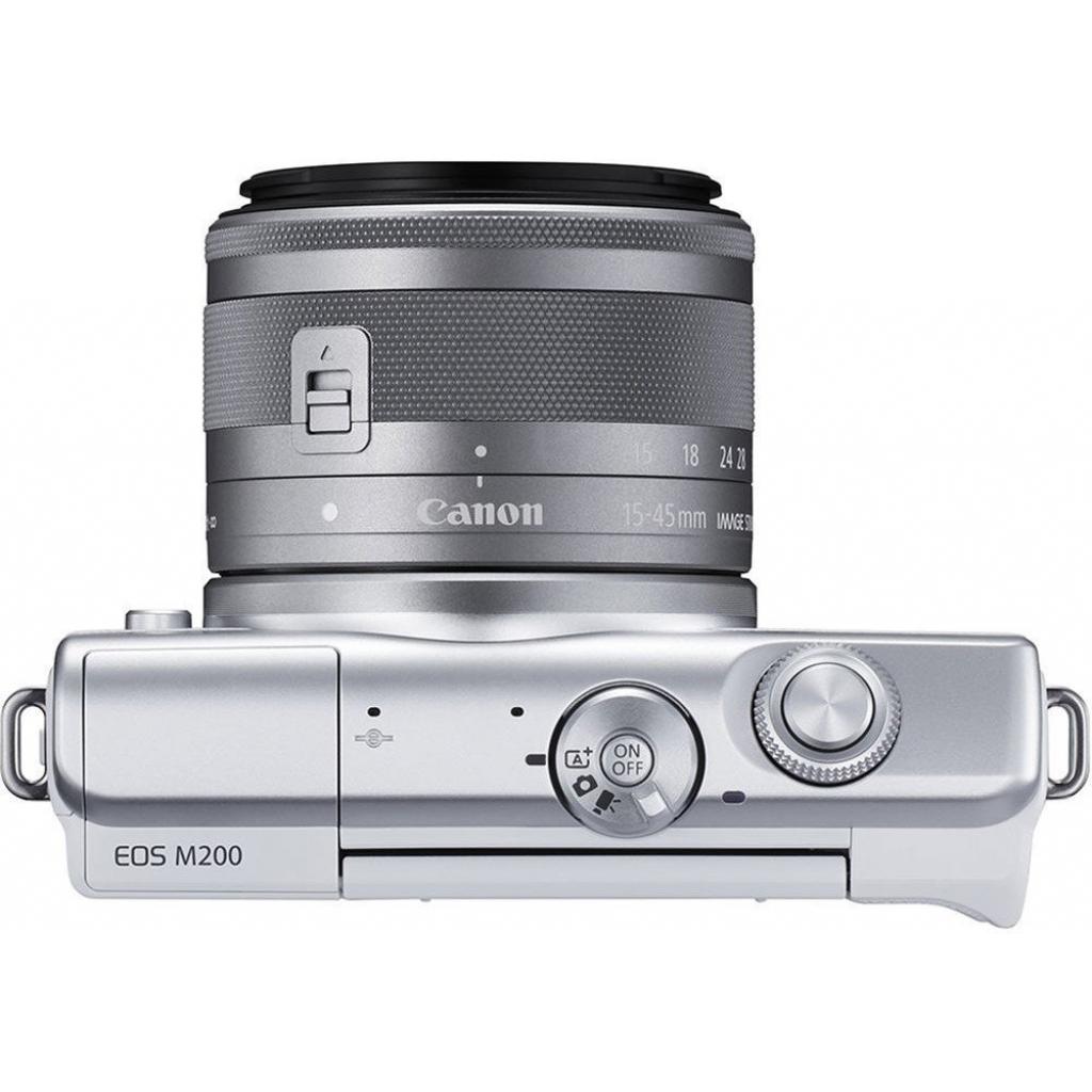 Цифровий фотоапарат Canon EOS M200 + 15-45 IS STM White (3700C032) - зображення 6