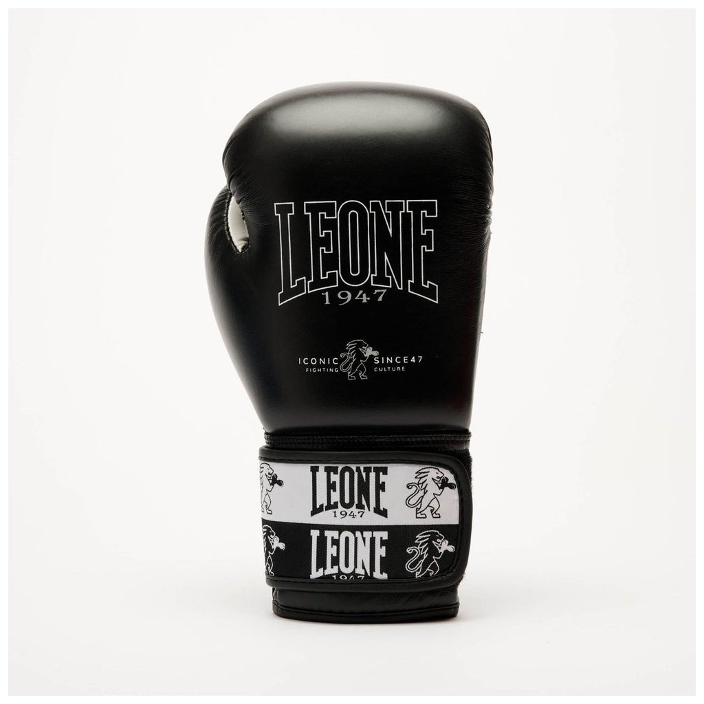 Боксерські рукавички Leone GN208 Iconic Black 12 унцій (GN208_Black_12oz) - зображення 4
