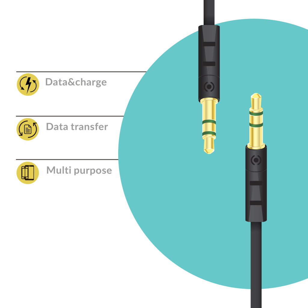 Кабель мультимедійний AUX 1.0m CB-AB11 black Piko (1283126489150) - изображение 2