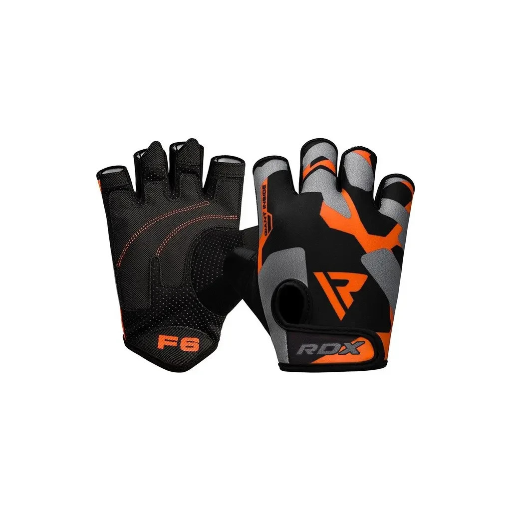 Рукавички для фітнесу RDX F6 Sumblimation Orange XL (WGS-F6O-XL) - зображення 2