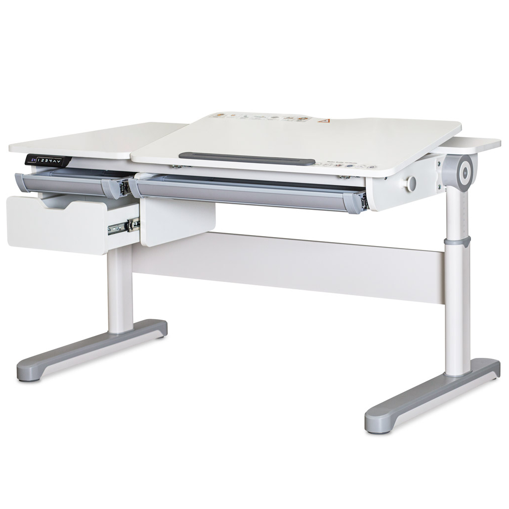Парта Mealux Milton Electro lite Grey (BD-730 WG lite) - зображення 1