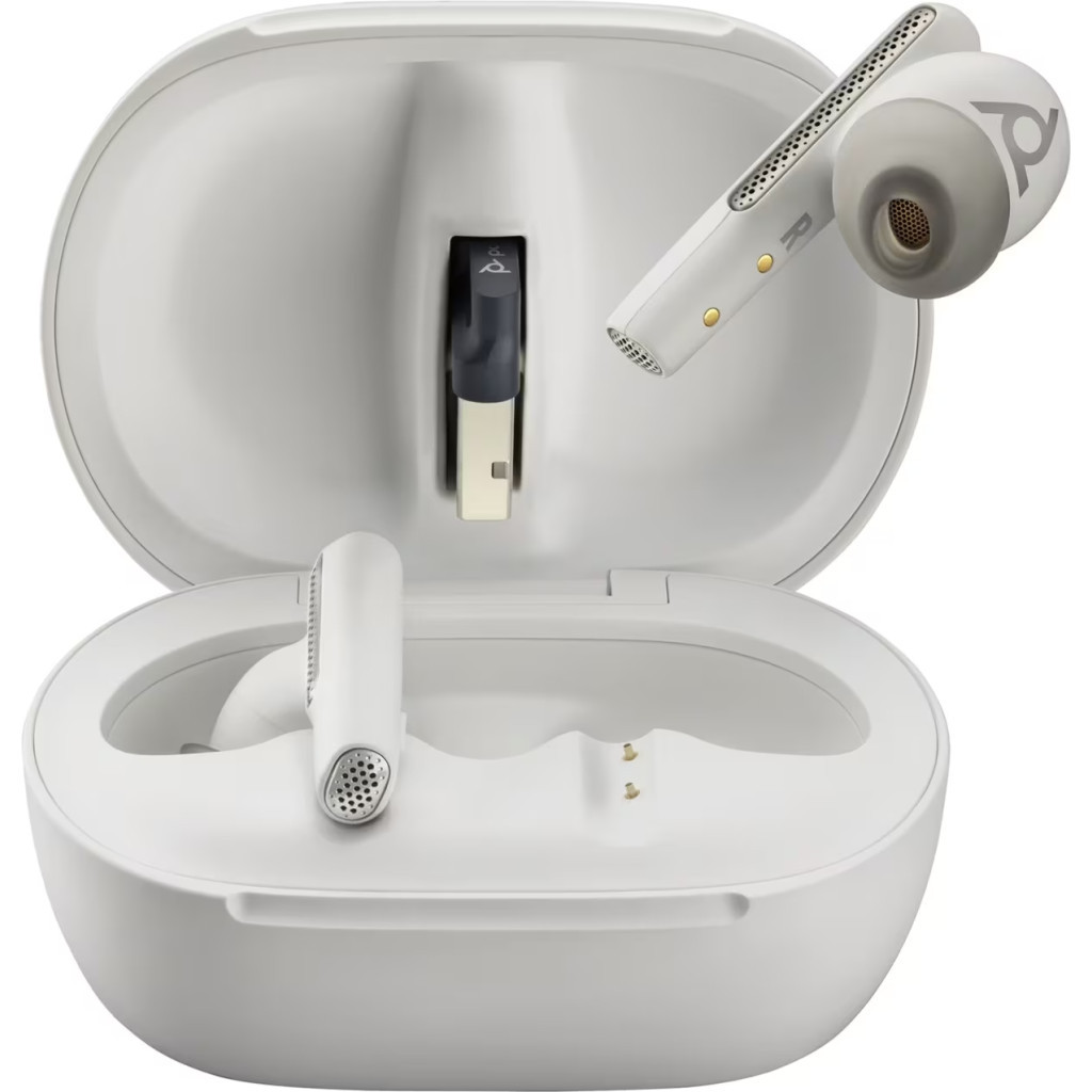 Навушники Poly Voyager Free 60+ Earbuds + BT700A + TSCHC White (7Y8G5AA) - зображення 3