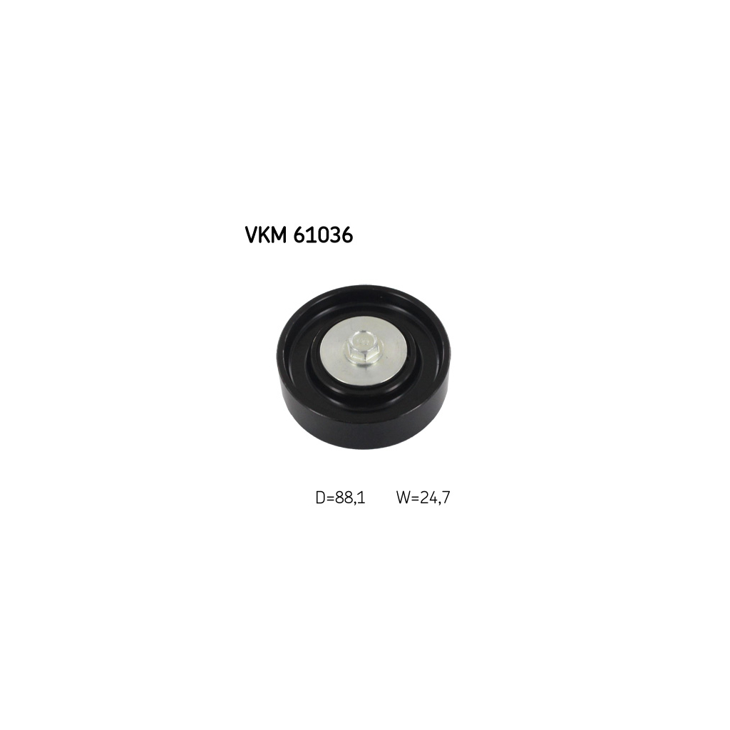 Ролик натягувача ременя SKF VKM 61036 - зображення 1