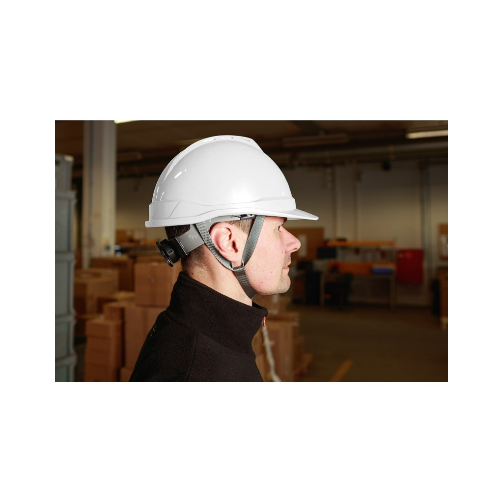 Каска захисна Neo Tools пластик ABS, пряжка для регулювання, біла (97-221) - зображення 7