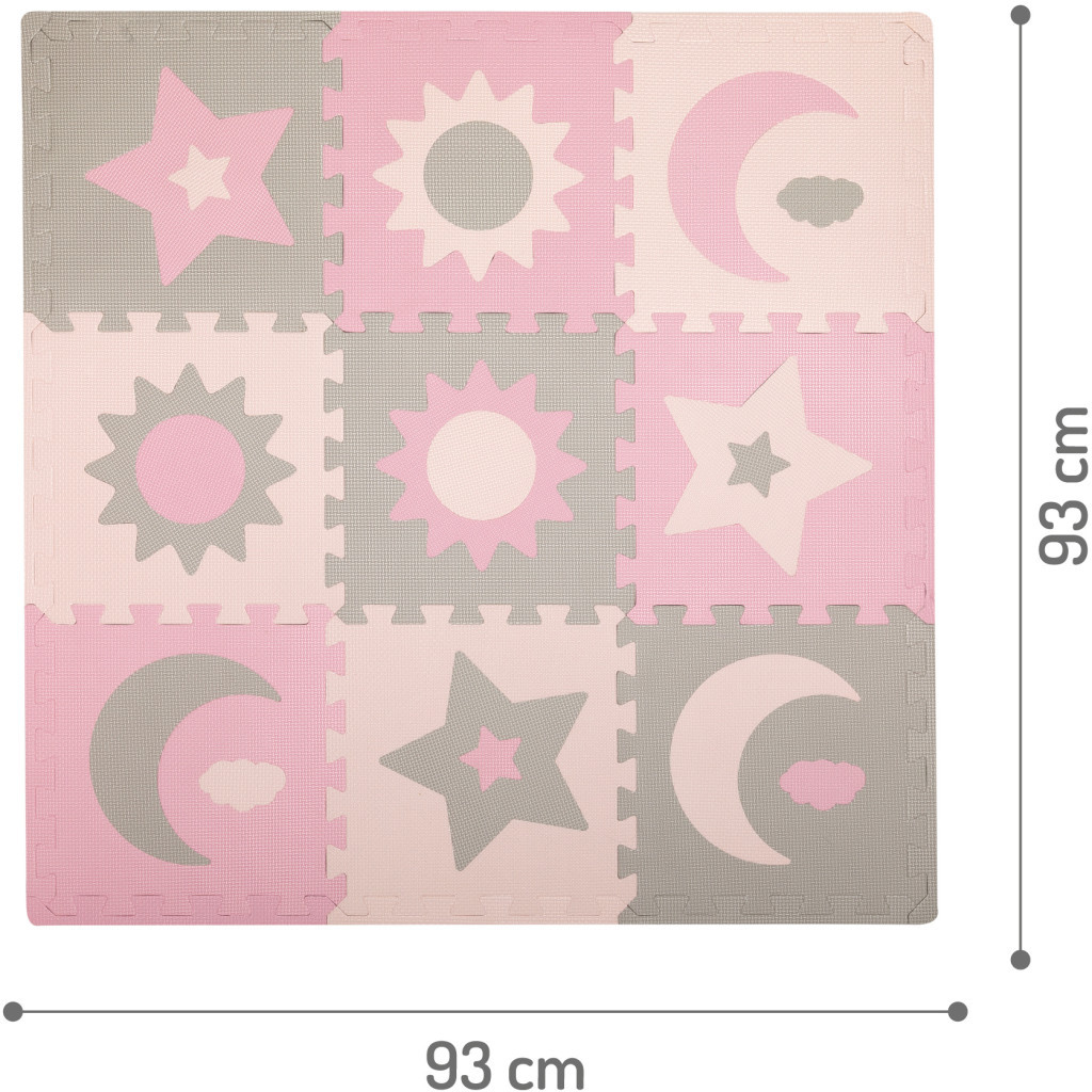 Дитячий килимок MoMi пазл Nebe 90 х 90 cм Pink (AKCE00030) - зображення 3