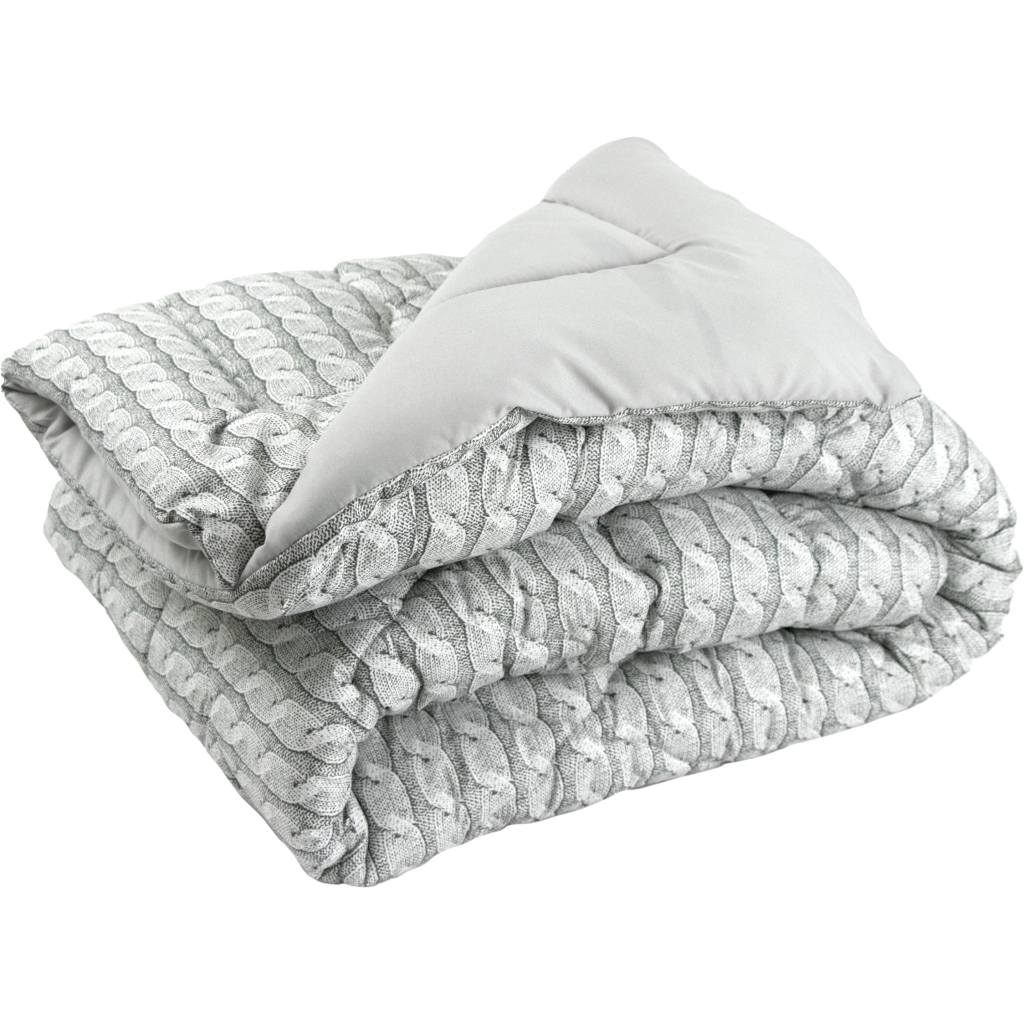 Ковдра Руно силіконова Grey Braid зима 200х220 (Р322.52_Grey Braid) - зображення 1