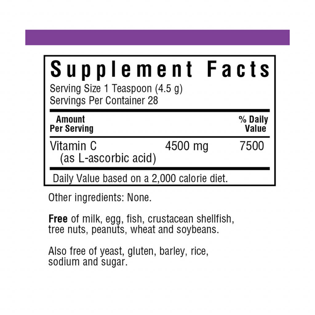 Вітамін Bluebonnet Nutrition Вітамін С в Кристалічній Формі, Vitamin C Crystals, 125 г (BLB0540) - зображення 2