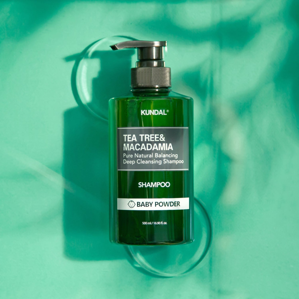 Шампунь Kundal Tea Tree & Macadamia Deep Cleansing Shampoo Baby Powder 500 мл (8809693252787) - зображення 2
