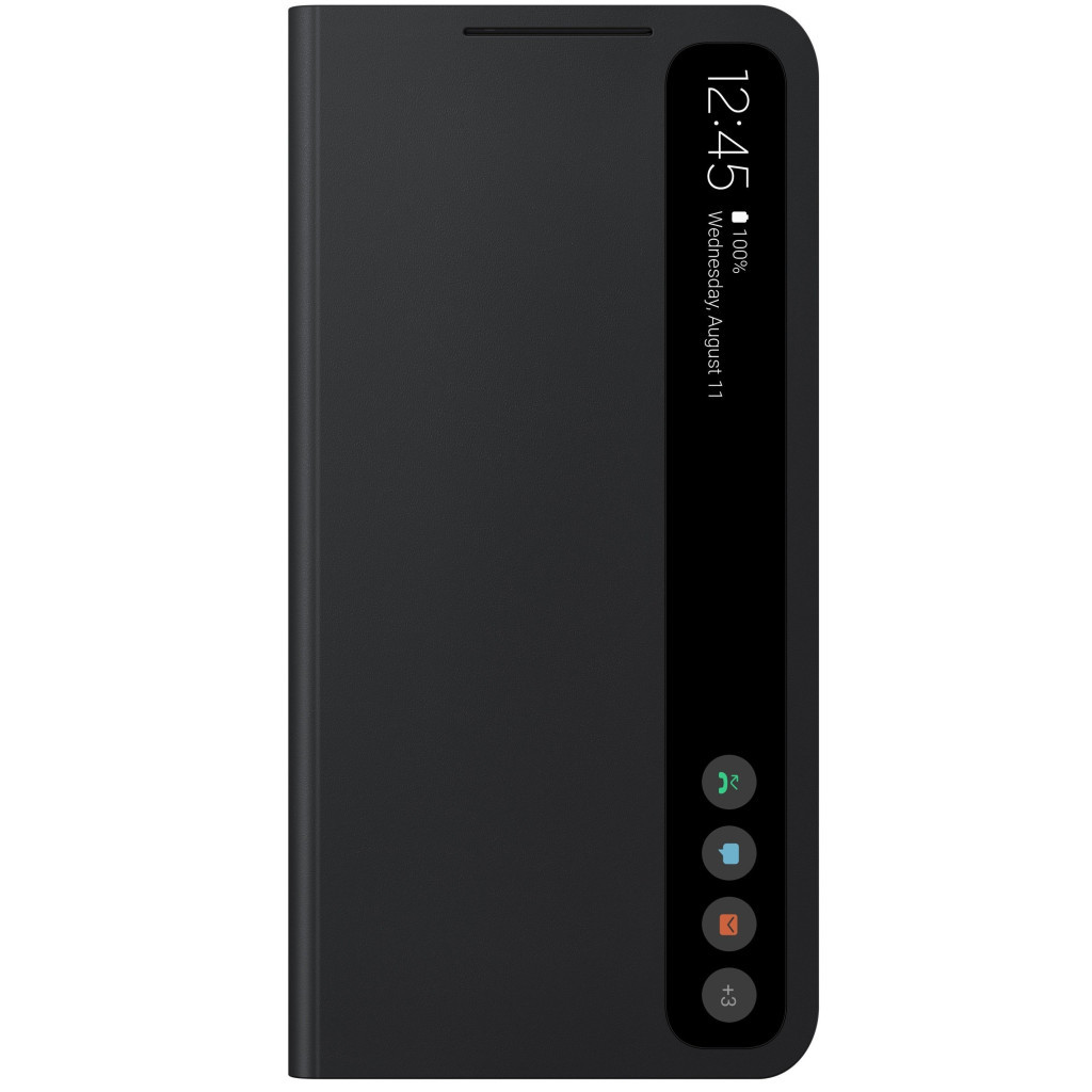 Чохол до мобільного телефона Samsung Clear View Cover Galaxy S21 FE (G990) Dark Gray (EF-ZG990CBEGRU) - зображення 1