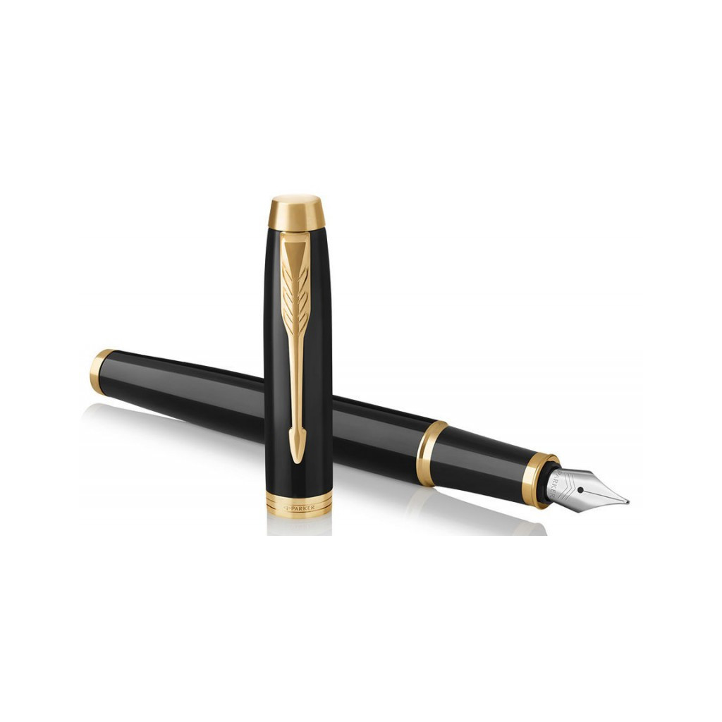 Ручка пір'яна Parker IM 17 Black GT  FP F (22 011) - зображення 3