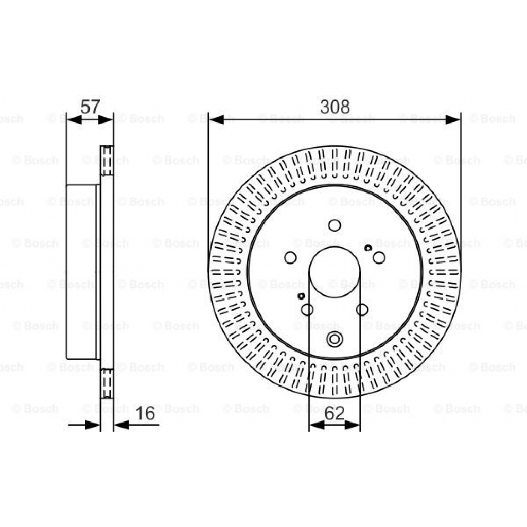 Гальмівний диск Bosch 0 986 479 T16 - зображення 5