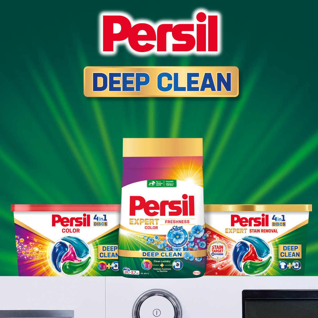 Пральний порошок Persil Expert Deep Clean Автомат Color Свіжість від Silan 2.7 кг (9000101806335) - изображение 6