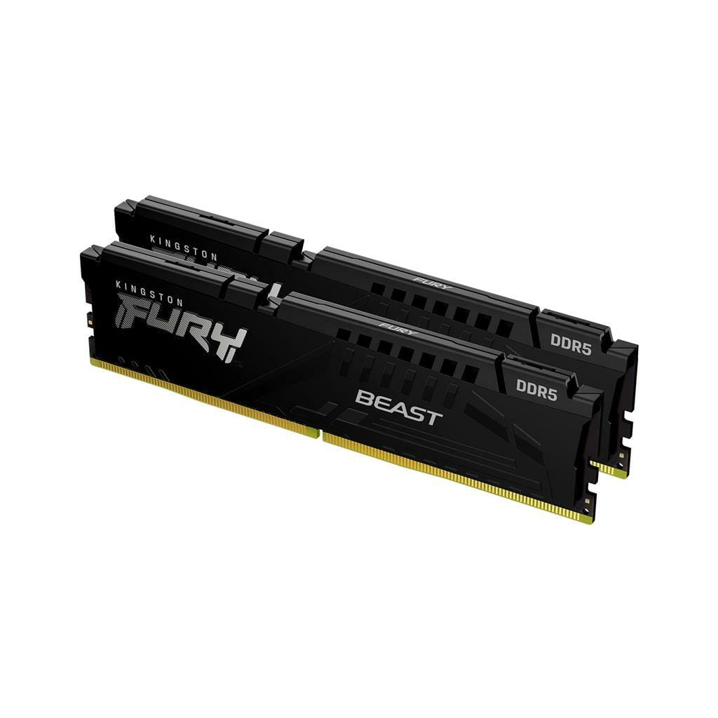 Модуль пам'яті для комп'ютера DDR5 32GB (2x16GB) 6000 MHz Fury Beast Black Kingston Fury (ex.HyperX) (KF560C36BBE2K2-32) - зображення 2