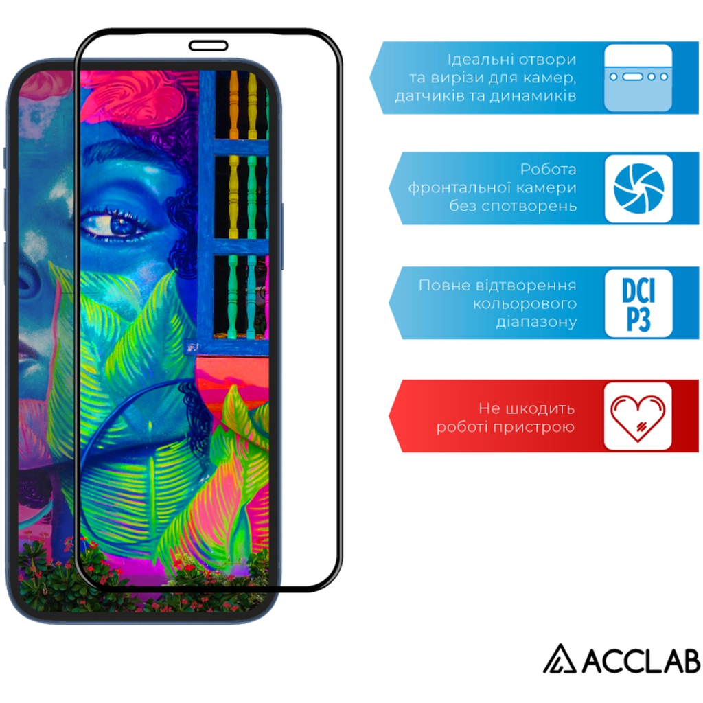 Скло захисне ACCLAB Full Glue ESD Apple Iphone XR/11 Black (1283126532146) - зображення 5