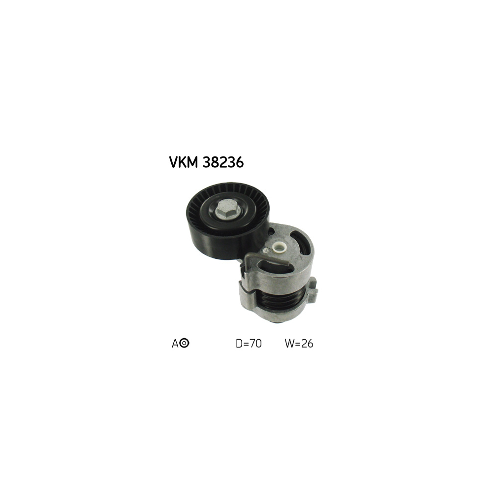 Натягувач ременя з роликом SKF VKM 38236 - зображення 1