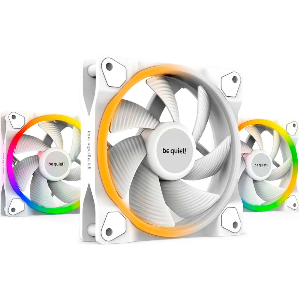 Кулер до корпусу Be quiet! Light Wings White 120mm PWM (BL100) - зображення 1