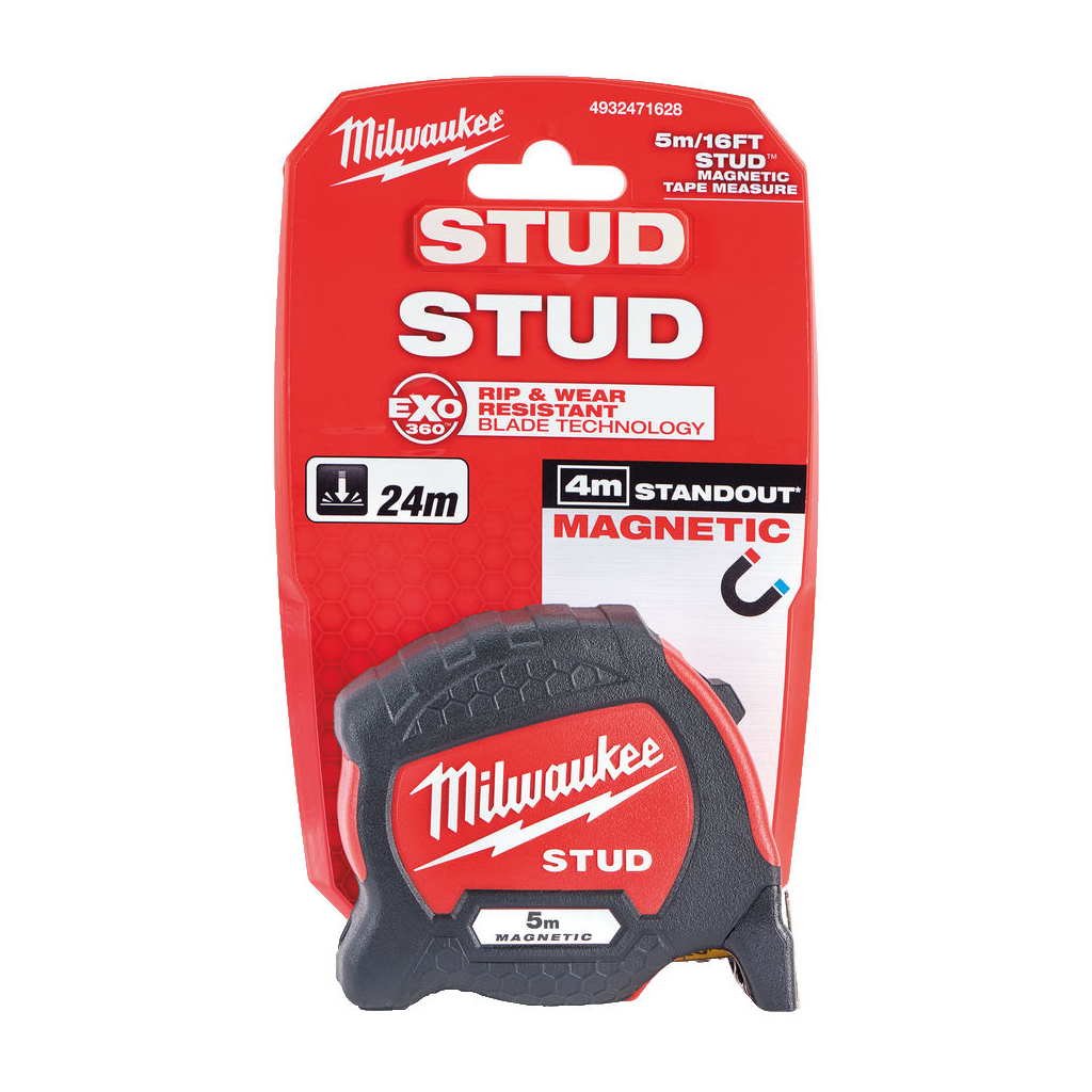 Рулетка Milwaukee магнітна STUD, 5м 33мм (4932471626) - изображение 4