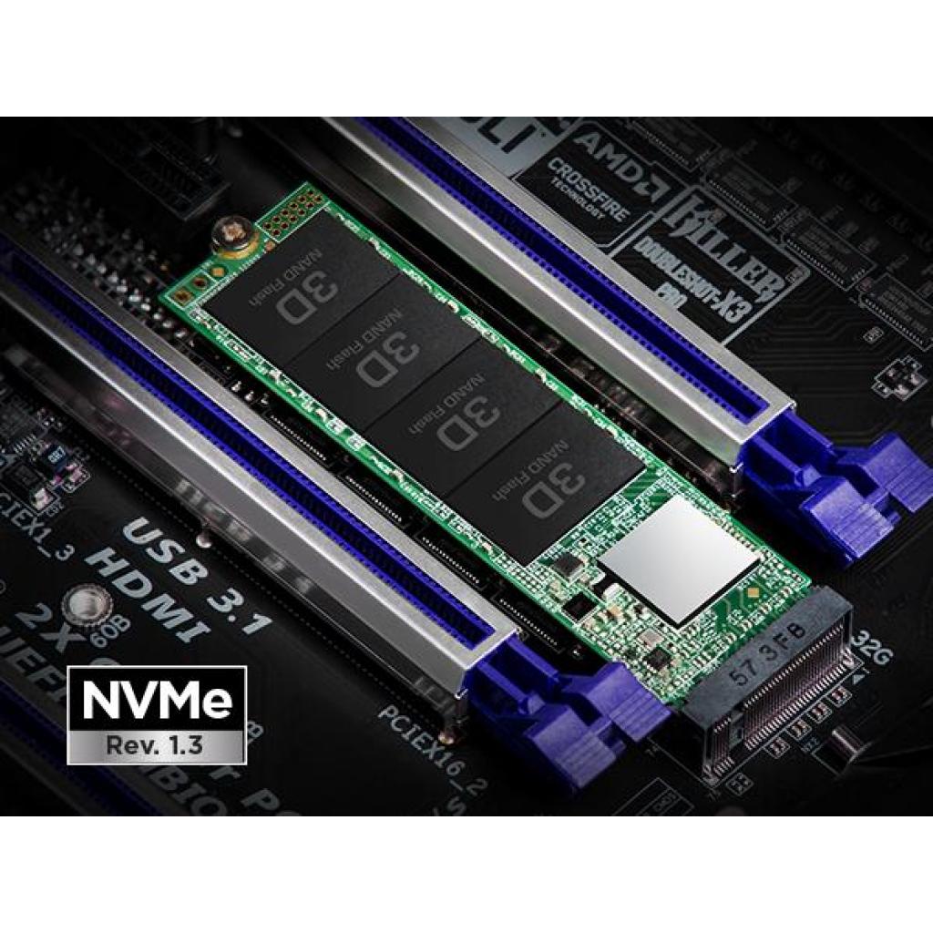 Накопичувач SSD M.2 2280 1TB Transcend (TS1TMTE112S) - зображення 3