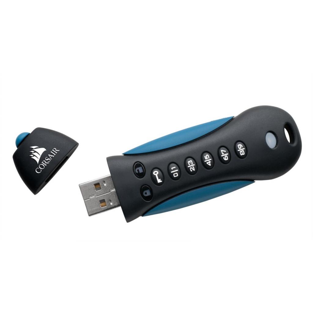 USB флеш накопичувач Corsair 32GB Padlock 3 Blue USB 3.0 (CMFPLA3B-32GB) - зображення 4