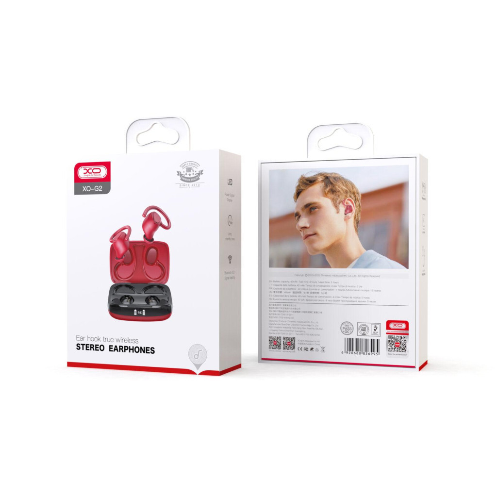 Навушники XO G2 Red (XO-G2-RD) - зображення 2