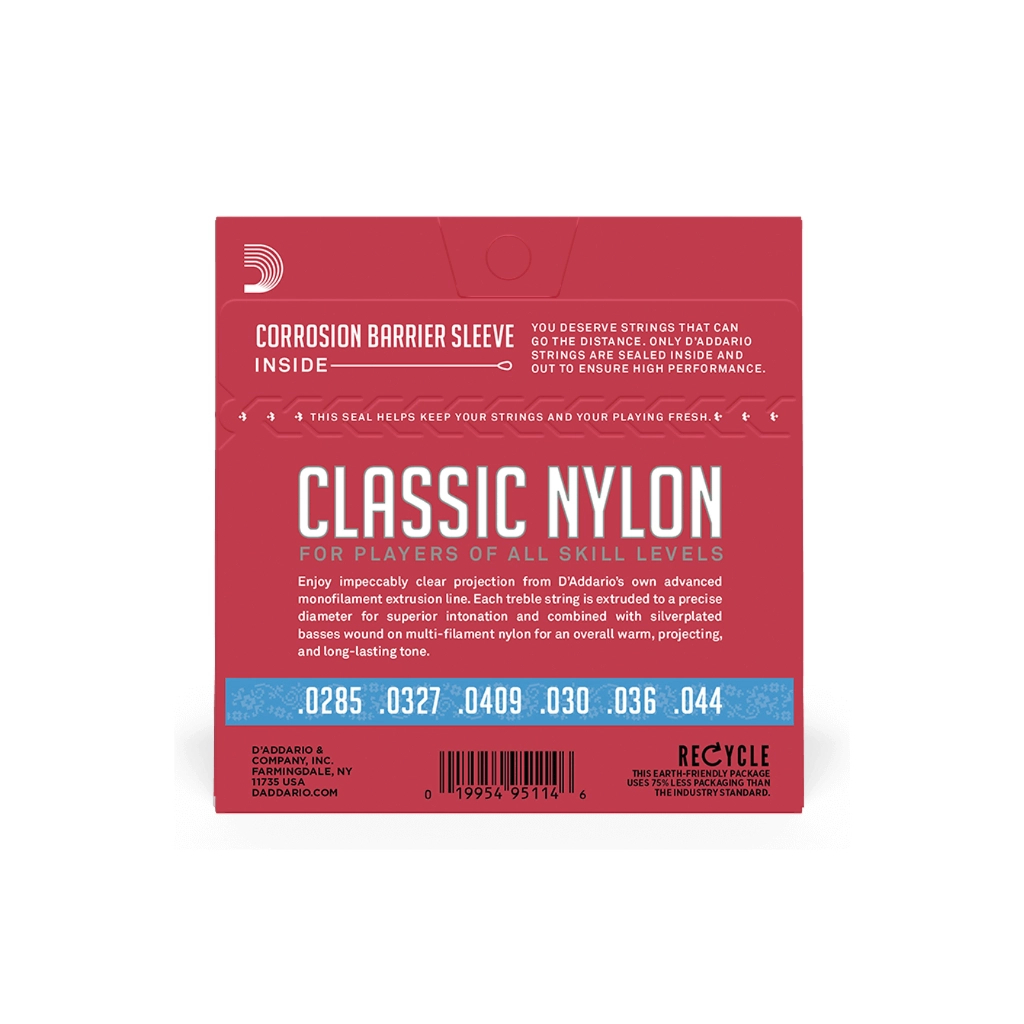 Струни для гітари D'Addario Student Classics Hard Tension (EJ27H) - зображення 3