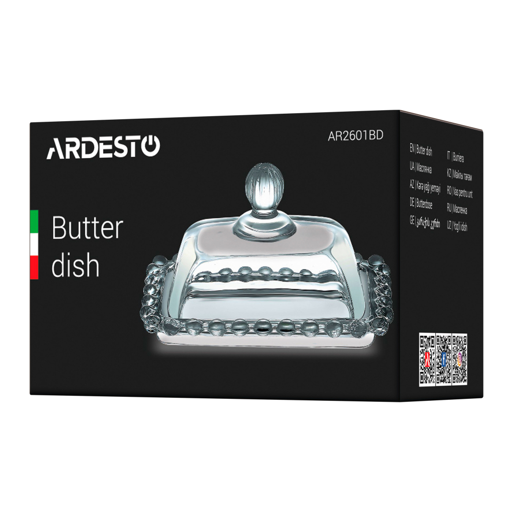 Маслянка кухонна Ardesto Glass 11 х 7 см (AR2601BD) - зображення 2