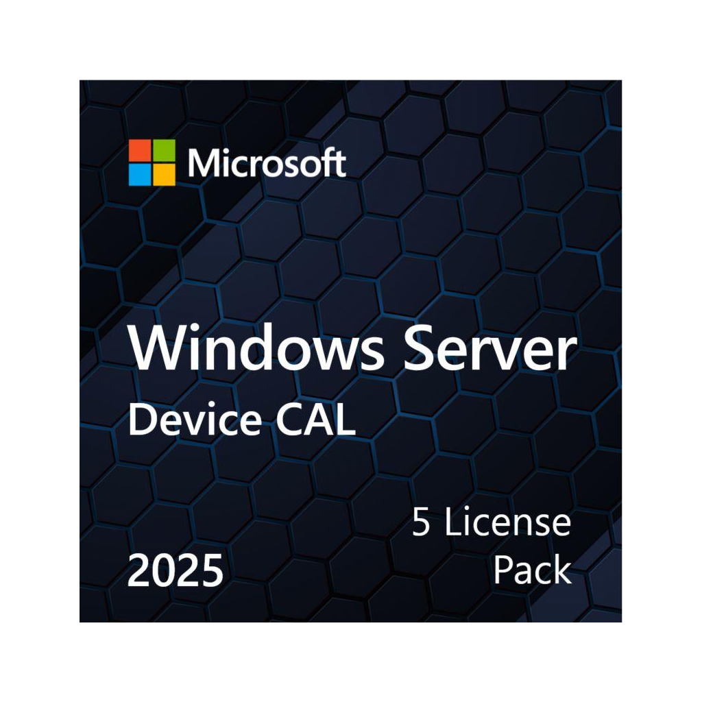 ПЗ для сервера Microsoft Windows Server 2025 CAL 5 Device англ, ОЕМ без носія (EP2-25243) - изображение 1