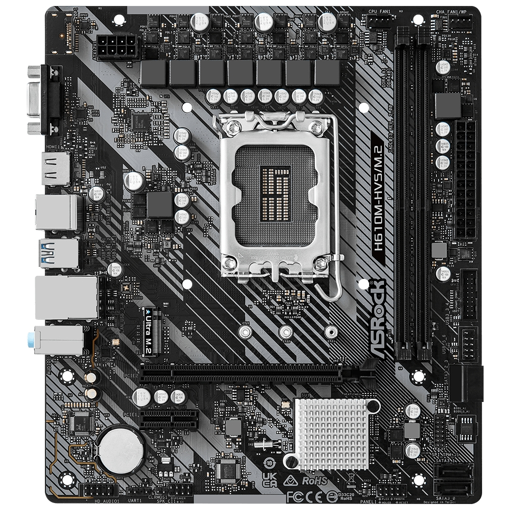 Материнська плата ASRock H610M-HVS/M.2 R2.0 - зображення 1