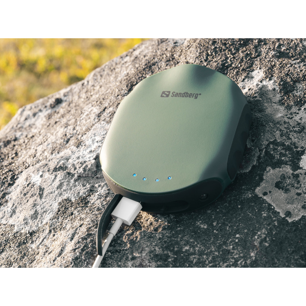 Батарея універсальна Sandberg 10000mAh, Survivor, USB*2, міні-компас, міні-ліхтарик (420-60) - зображення 5