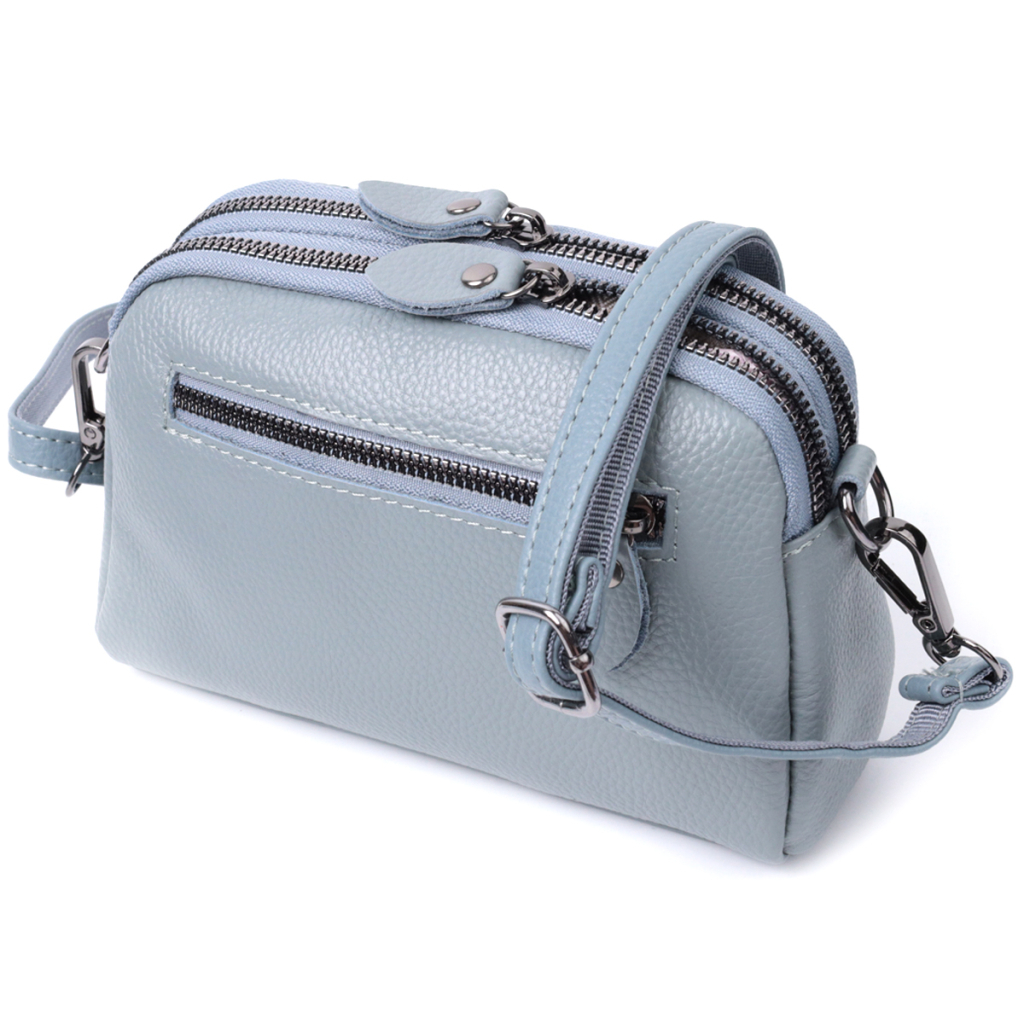 Сумка Vintage З натуральної шкіри Синя (22808) - зображення 2