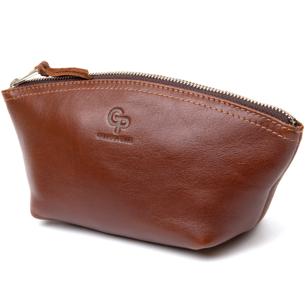 Косметичка Grande Pelle Зі шкіри Коричнева (11510) - зображення 1