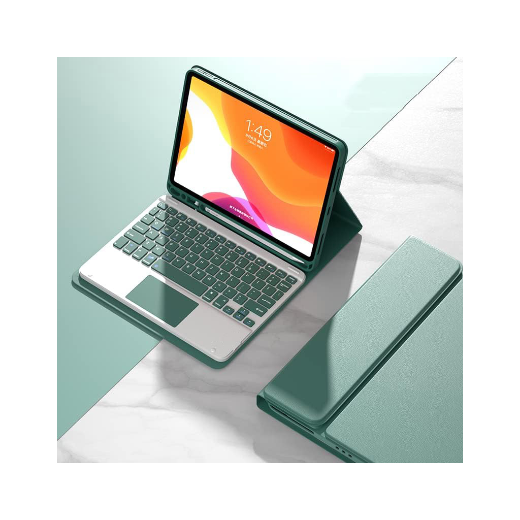 Чохол до планшета BeCover Keyboard+TouchPad Apple iPad Air (4/5) 2020/2022 10.9" Dark Green (712371) - зображення 4