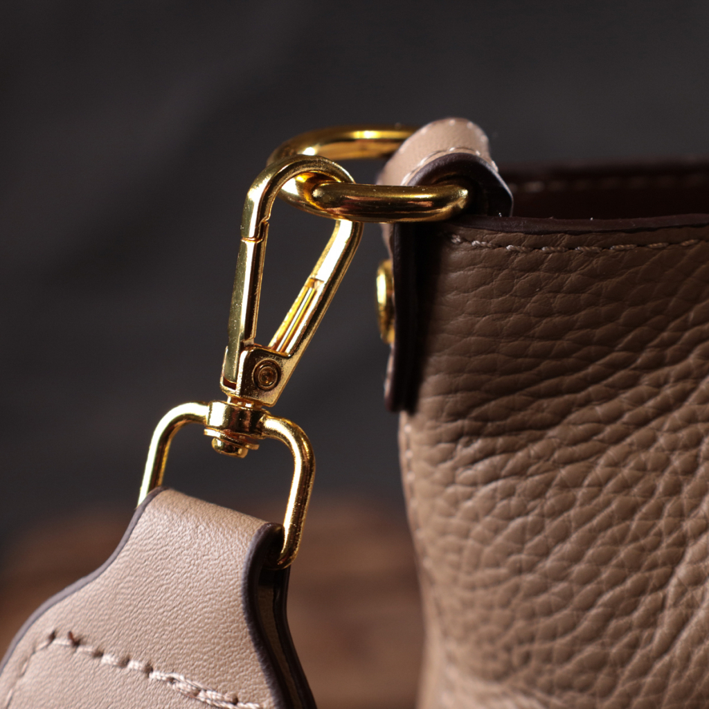 Сумка Vintage З натуральної шкіри Бежева (22320) - зображення 10