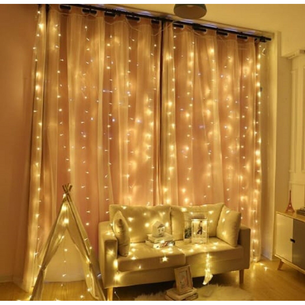 Гірлянда BPNY штора, тепло-білий, 320 LED, 3Мх3М, 220V, 19,2W (116023) - зображення 1