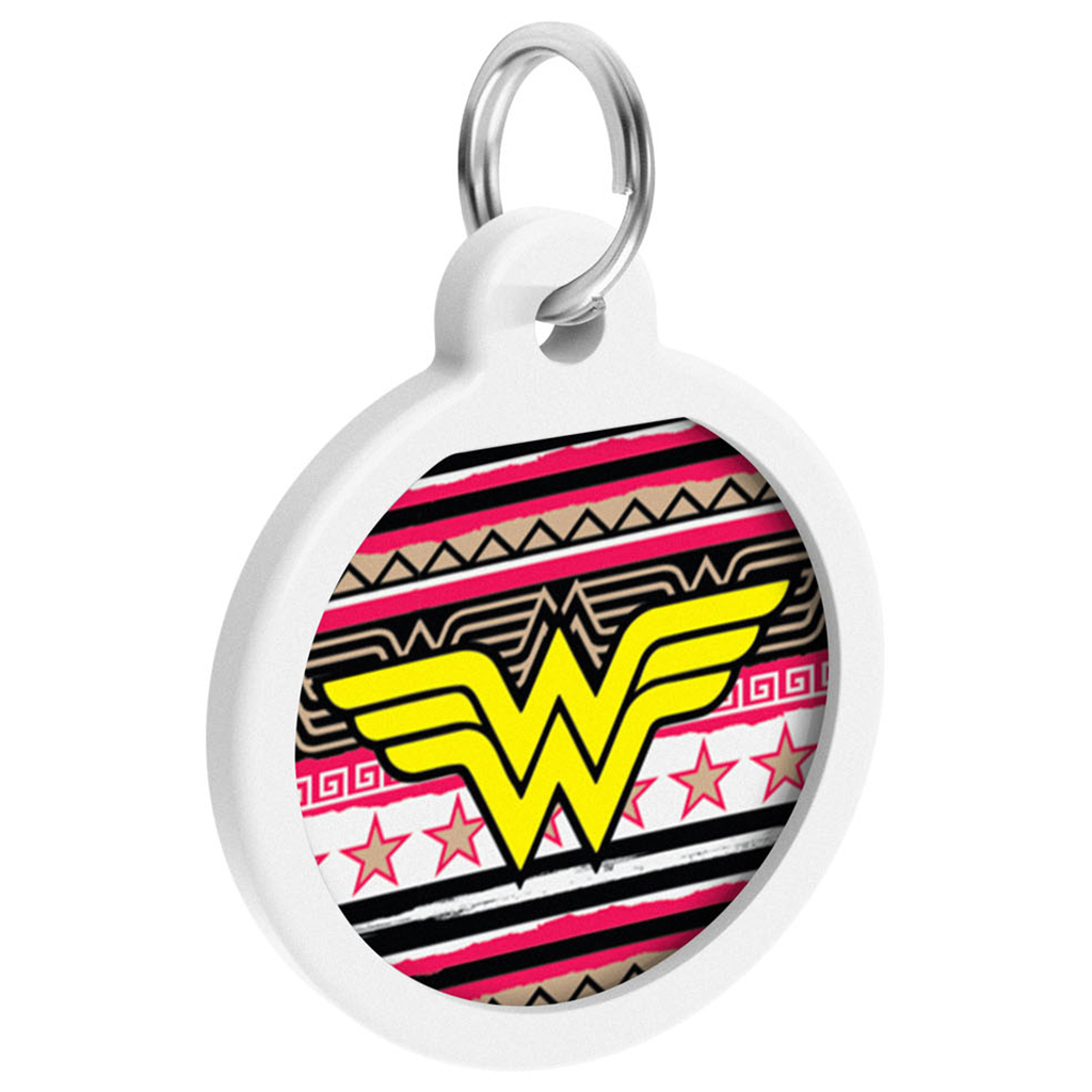 Адресник для тварин WAUDOG Smart ID з QR паспортом "Чудо-жінка 4", круг 25 мм (0625-1019ru-eng) - зображення 2