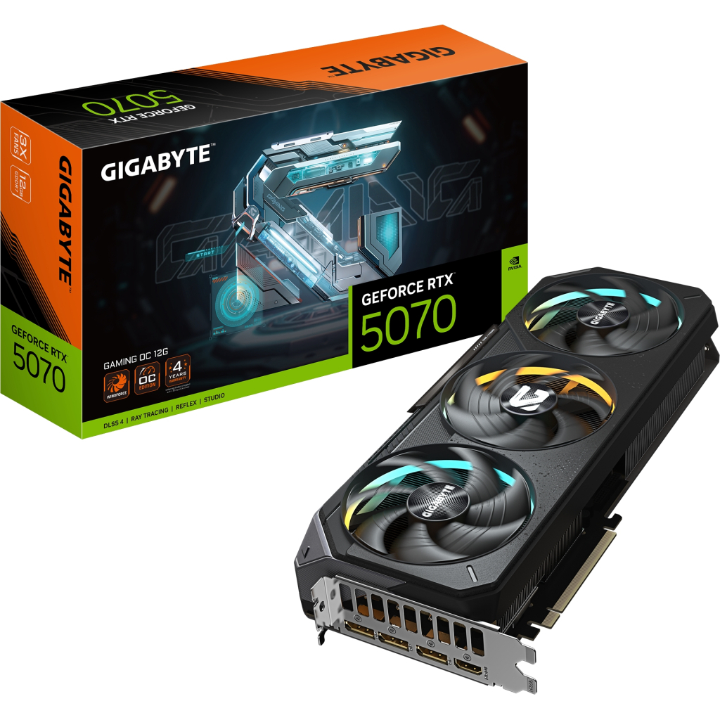 Відеокарта GIGABYTE GeForce RTX5070 12Gb GAMING OC (GV-N5070GAMING OC-12GD) - зображення 10