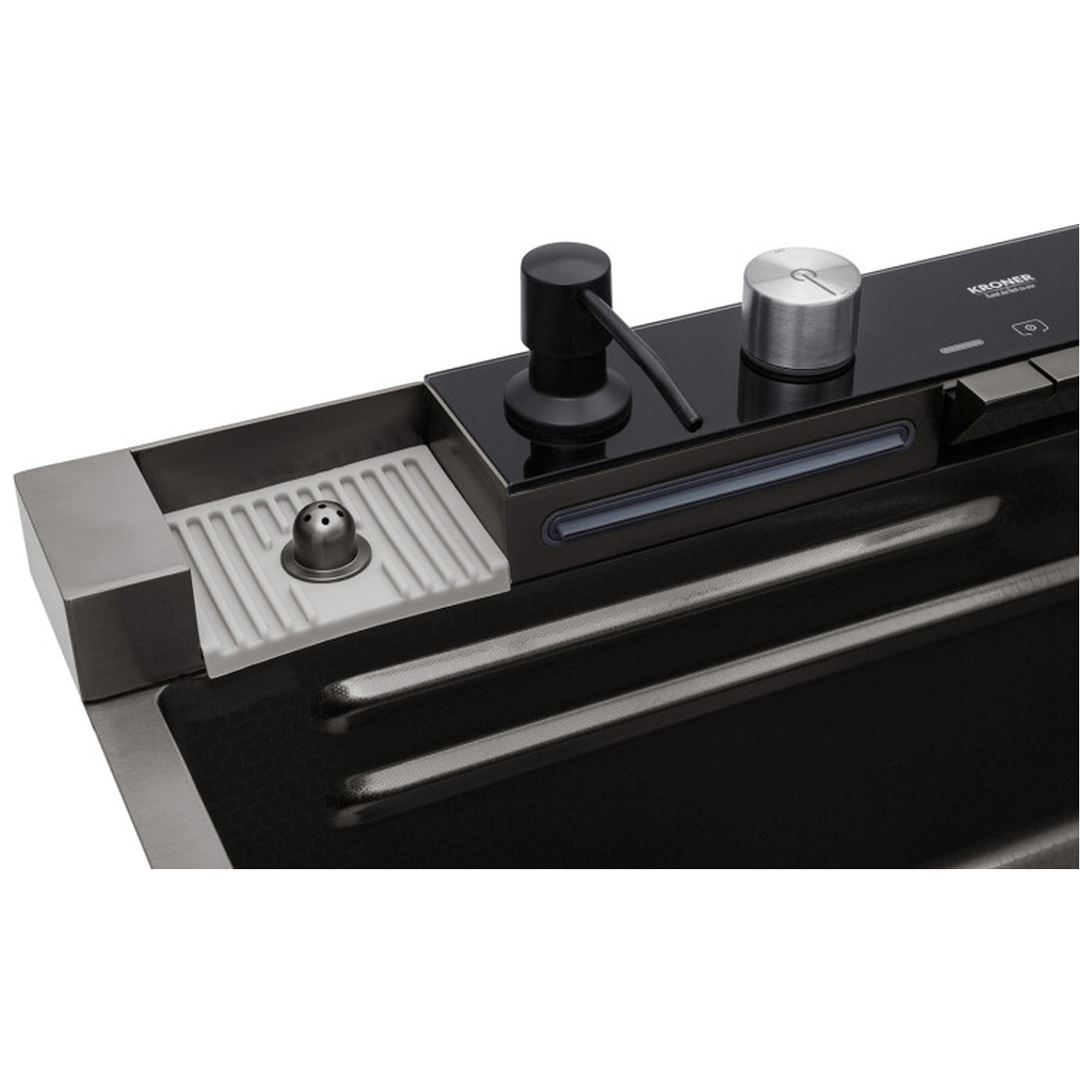 Мийка кухонна Kroner SchwarzeSET7546ARTHM (CV033375) - зображення 5