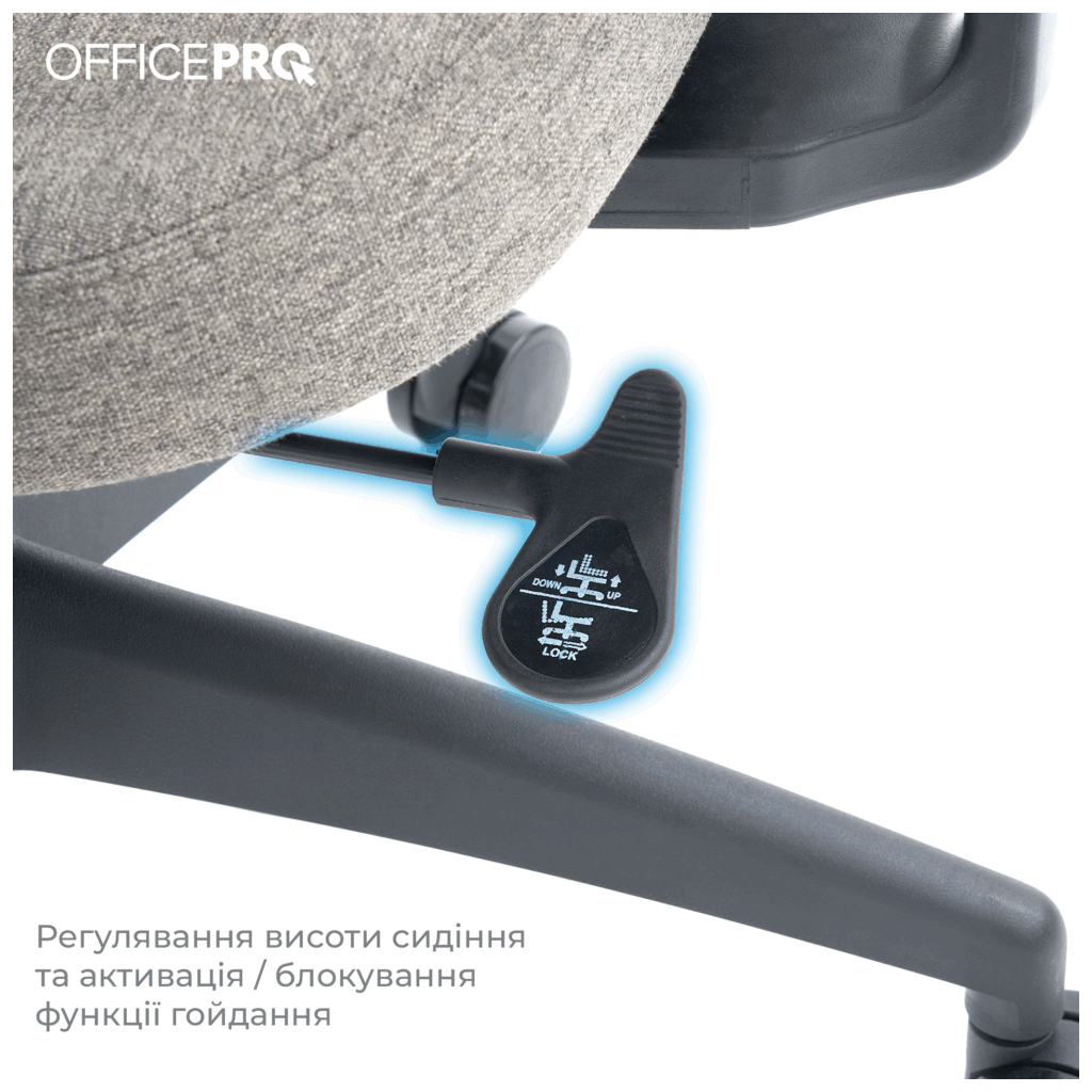 Офісне крісло OfficePro Elegant OC600-B-DG-DG (OC600-B-DG-DG) - зображення 8