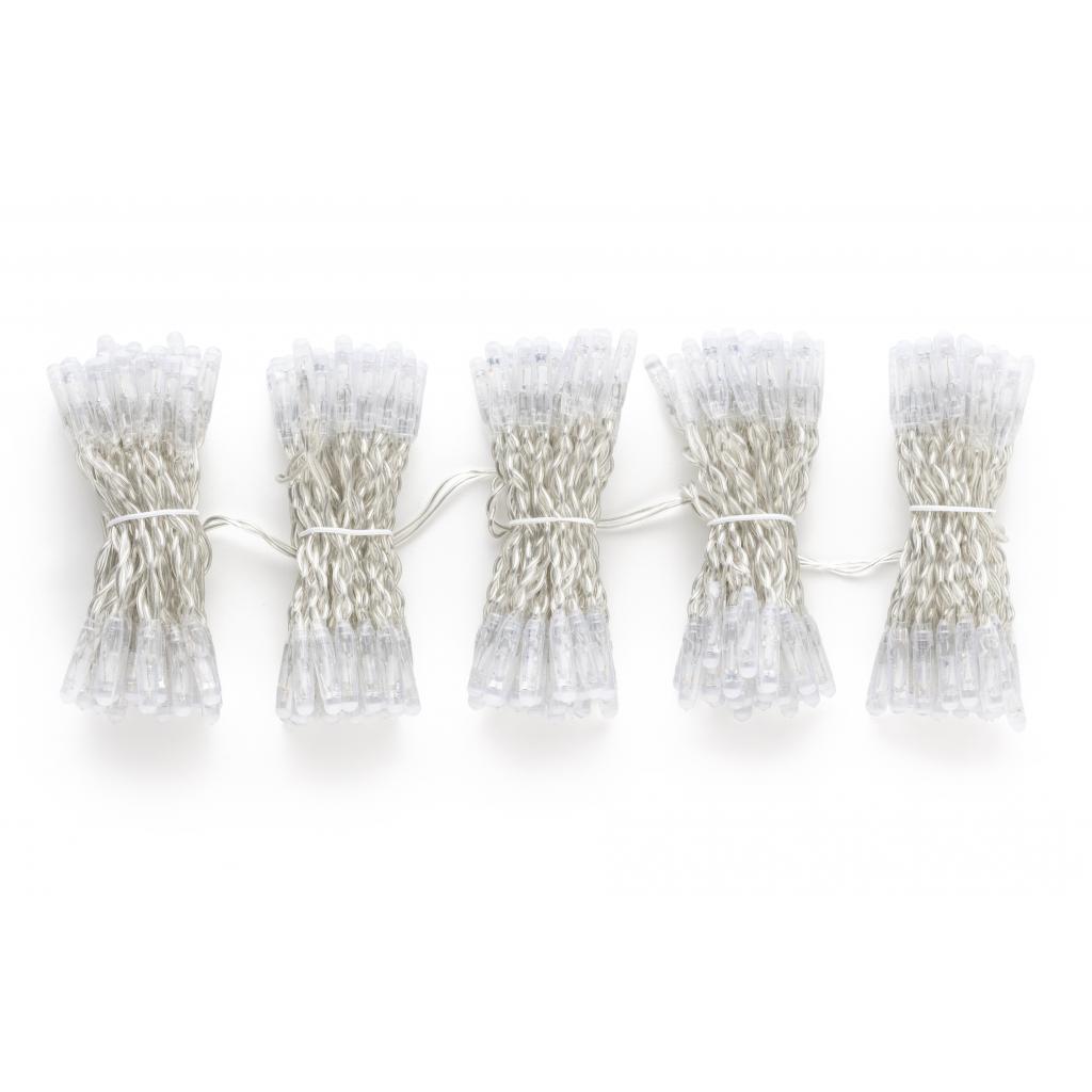 Гірлянда Twinkly Smart LED Pro Curtain RGBW 250, AWG22, IP65, прозора (TWP-CU-CA-05X50SPP-T) - зображення 5