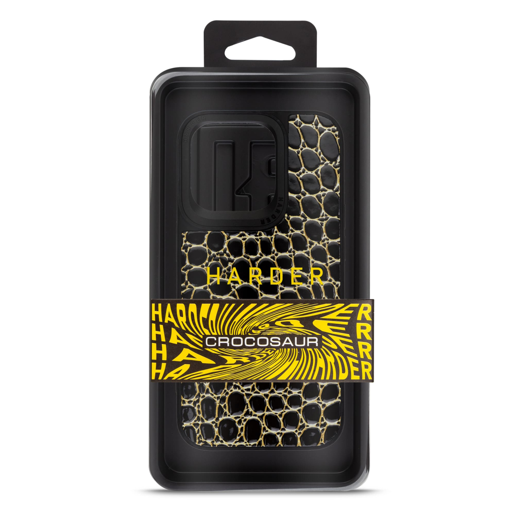 Чохол до мобільного телефона Harder Crocosaur Apple iPhone 14 Pro Black (ARM76719) - зображення 3