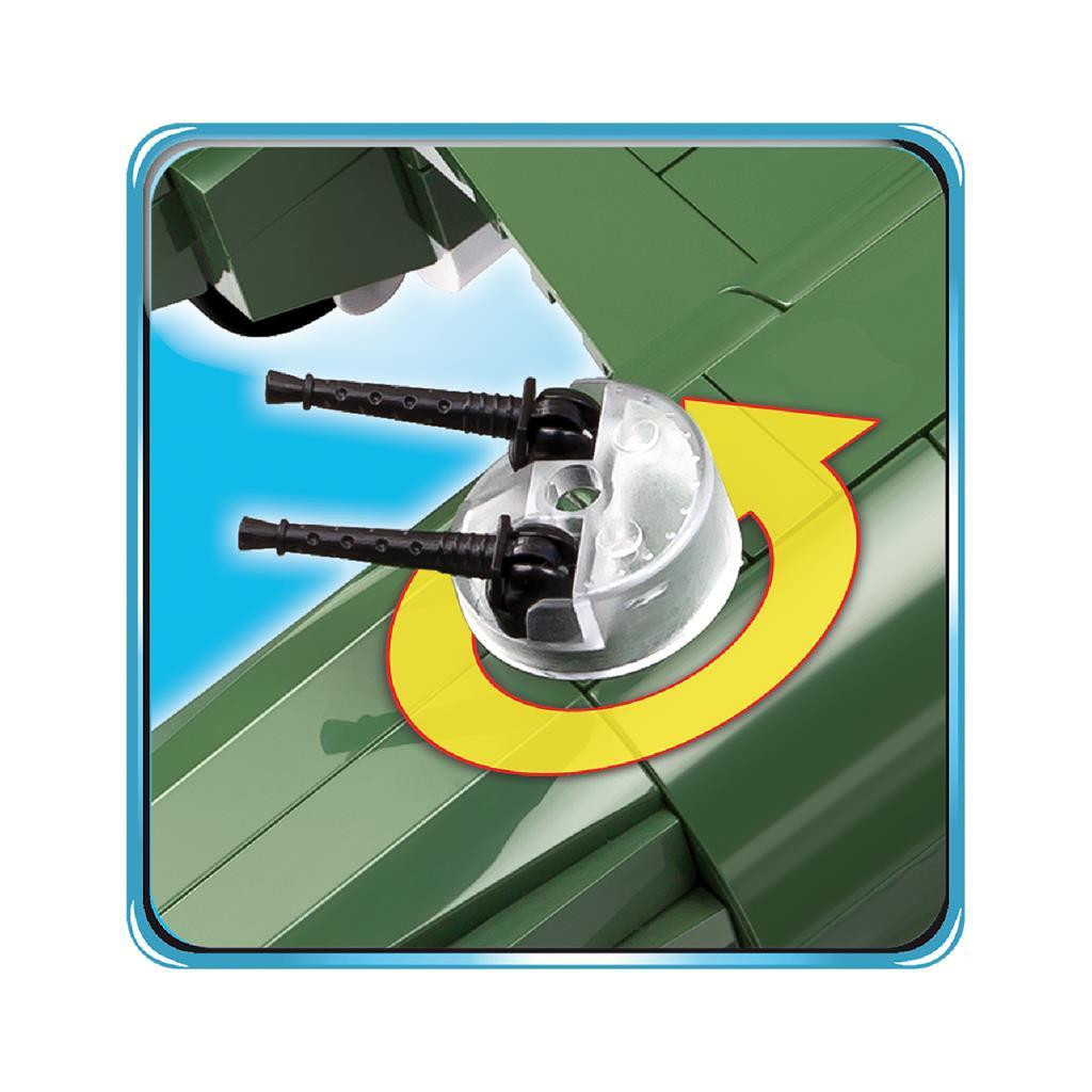 Конструктор Cobi Друга Світова Війна Літак B-25 Мітчелл, 500 деталей (COBI-5541) - зображення 6