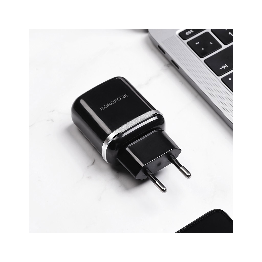 Зарядний пристрій BOROFONE BA36A High Black (BA36AB) - зображення 4