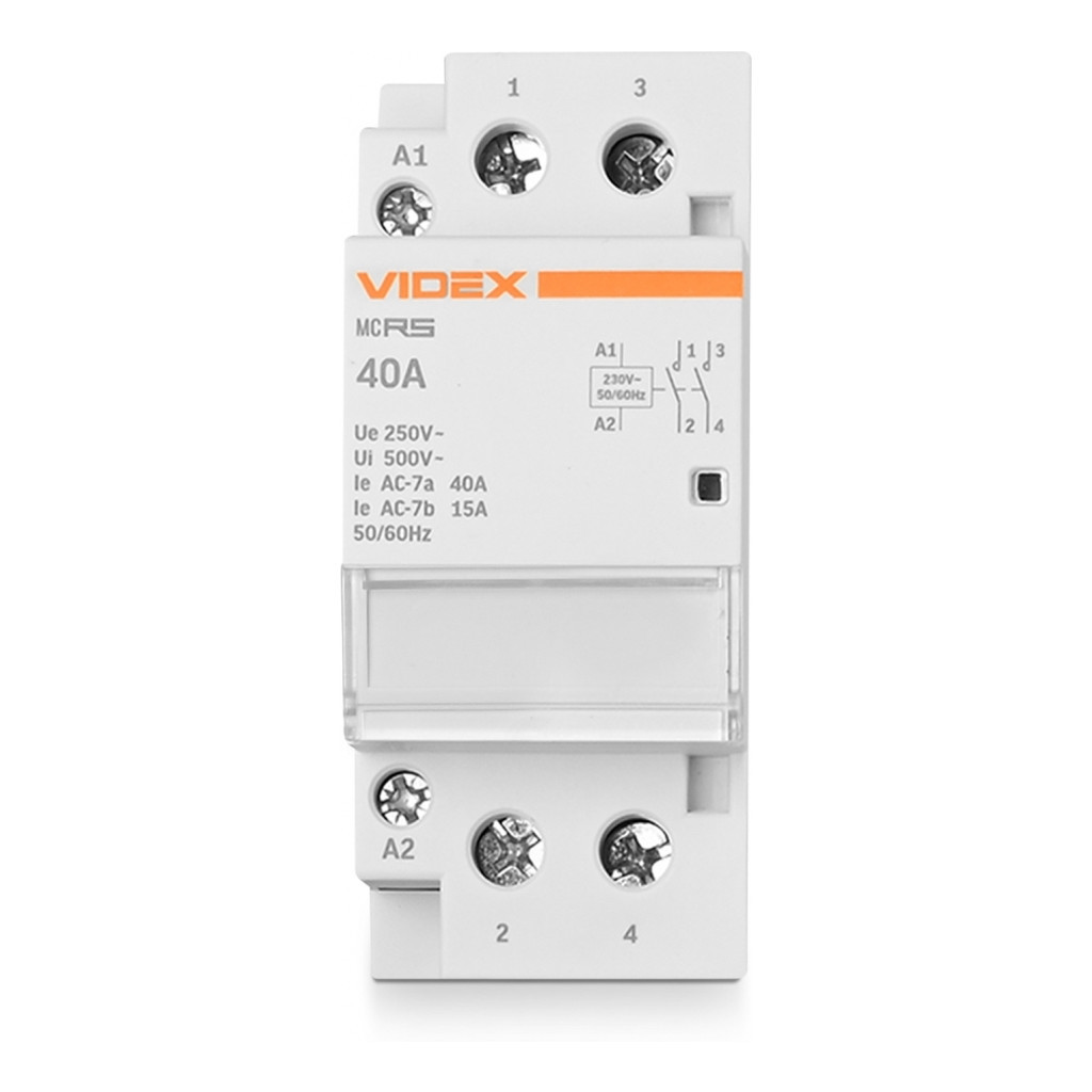 Контактор Videx 2п 40А 2НВ VF-RS-MC2O-40 RESIST - зображення 2