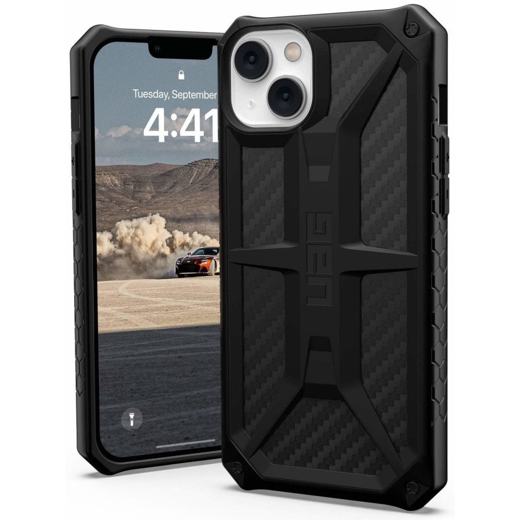 Чохол до мобільного телефона UAG Apple iPhone 14 Plus Monarch, Carbon Fiber (114033114242) - зображення 11