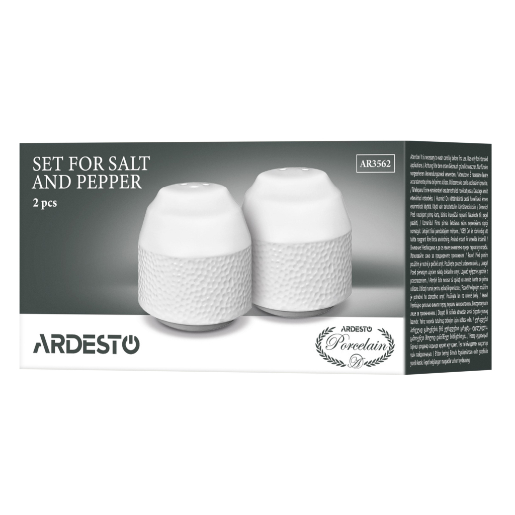 Набір для спецій Ardesto Ancona, для солі та перцю 2 предмети, 5.4х5.5см (AR3562) - зображення 5